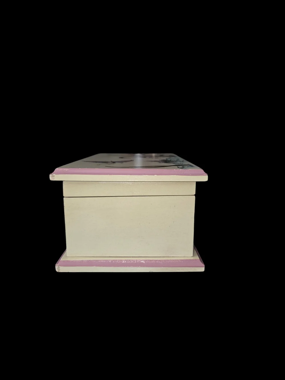 Vintage Hand Painted Jasper Cabinet Jewelry Box 9